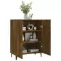 Credenza Rovere Fumo 70x34x90 cm in Legno Multistrato