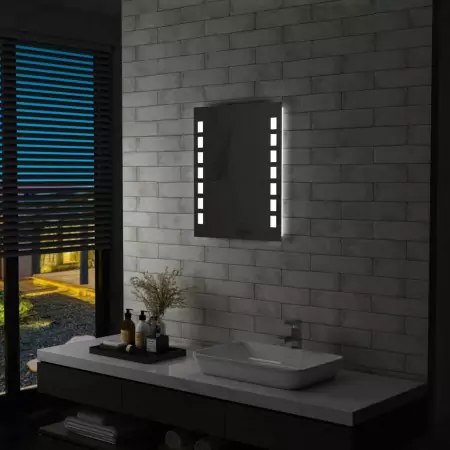 Specchio da Parete a LED per Bagno 50x60 cm