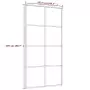 Porta Scorrevole Nera 102,5x205 cm in Vetro ESG e Alluminio