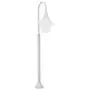 Lampione da Giardino E27 120 cm Alluminio Bianco