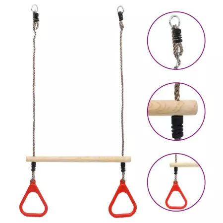 Barra Oscillante a Trapezio con Anelli