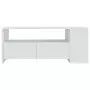 Tavolino da Salotto Bianco 102x55x42 cm Legno Legno Multistrato