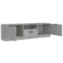 Mobile per TV Grigio Cemento 140x35x40cm Legno Multistrato