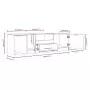 Mobile per TV Grigio Cemento 140x35x40cm Legno Multistrato