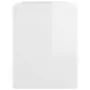 Sgabello da Toeletta Bianco Lucido 70x35x45cm Legno Multistrato