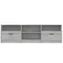 Mobile per TV Grigio Cemento 150x33,5x45cm Legno Ingegnerizzato