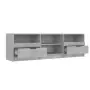 Mobile per TV Grigio Cemento 150x33,5x45cm Legno Ingegnerizzato