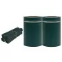 Recinzione Frangivento 4 pz in PVC 35x0,19m Verde Opaco