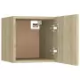 Armadietti a Parete per TV 2 pz Rovere Sonoma 30,5x30x30 cm