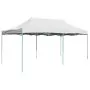 Gazebo Professionale Pieghevole 3x6 m Acciaio Bianco