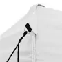 Gazebo Professionale Pieghevole 3x6 m Acciaio Bianco