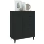 Credenza Nera 69,5x34x90 cm in Legno Multistrato