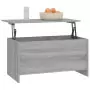 Tavolino Grigio Sonoma 102x55,5x52,5 cm in Legno Multistrato