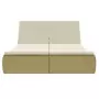 Lettino Prendisole in Polyrattan Beige