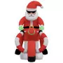 Babbo Natale Gonfiabile con LED 156 cm