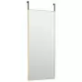 Specchio da Porta Oro 40x100 cm in Vetro e Alluminio