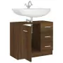 Mobile Lavabo Rovere Marrone 63x30x54 cm in Legno Multistrato