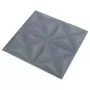 Pannelli Murali 3D 12 pz 50x50 cm Grigi Origami 3 m²