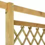 Pergola Angolare con Panca 166x81x174 cm Legno Pino Impregnato