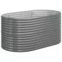 Vaso da Giardino Acciaio Verniciato Polvere 152x80x68 cm Grigio