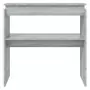 Tavolino Consolle Grigio Sonoma 80x30x80 cm Legno Multistrato