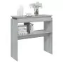 Tavolino Consolle Grigio Sonoma 80x30x80 cm Legno Multistrato