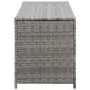 Baule da Giardino Grigio 150x50x60 cm in Polyrattan