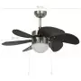 Ventilatore da Soffitto con Luce 76 cm Marrone Scuro