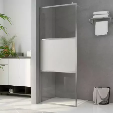 Parete per Doccia Walk-in Vetro Semi Smerigliato ESG 90x195 cm