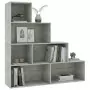 Libreria/Divisorio Grigio Cemento 155x24x160 cm in Truciolato