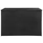 Baule da Giardino Nero 150x100x100 cm in Polyrattan