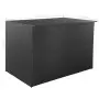 Baule da Giardino Nero 150x100x100 cm in Polyrattan