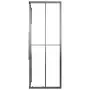 Cabina Doccia ESG Semi Smerigliato 80x70x180 cm Nera