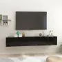 Mobili Porta TV Sospesi 3 pz Neri 60x30x30cm