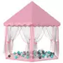 Tenda da Gioco Principessa con 250 Palline 133x140 cm Rosa