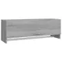 Armadio Grigio Sonoma 100x32,5x35 cm in Legno Ingegnerizzato