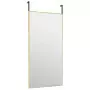 Specchio da Porta Oro 40x80 cm in Vetro e Alluminio
