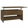 Tavolino Salotto Rovere Marrone 80x50x40 cm Legno Multistrato