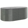 Vaso da Giardino Acciaio Verniciato Polvere 175x100x68cm Grigio