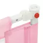 Sponda Letto di Sicurezza per Bambini Rosa 140x25 cm in Tessuto