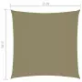 Parasole a Vela in Tela Oxford Quadrato 3x3 m Beige