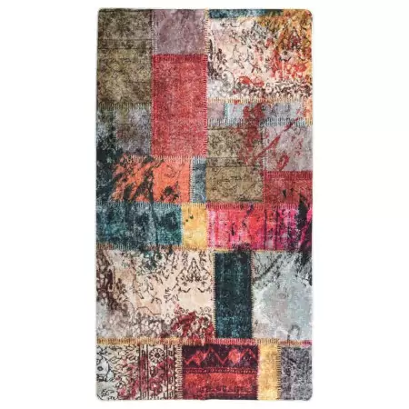 Tappeto Lavabile Patchwork 190x300 cm Multicolore Antiscivolo