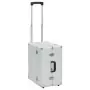 Valigia Trolley Pilota 47x39x27 cm in Alluminio Argento