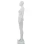 Manichino Donna Figura Intera Base in Vetro 175cm Bianco Lucido