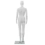 Manichino Donna Figura Intera Base in Vetro 175cm Bianco Lucido