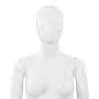 Manichino Donna Figura Intera Base in Vetro 175cm Bianco Lucido