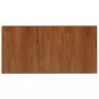 Piano Bagno Marrone Scuro 80x40x1,5cm Legno Massello Trattato