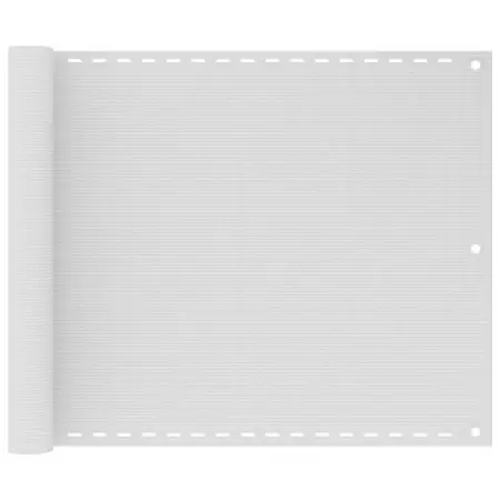 Paravento da Balcone HDPE 75x600 cm Bianco