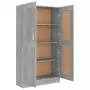 Libreria Grigio Sonoma 82,5x30,5x150 cm in Legno Multistrato