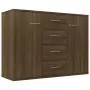 Credenza Rovere Marrone 88x30x65 cm in Legno Multistrato